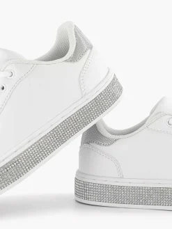 Outlet Witte Sneaker Steentjes Kinderen Jongensschoenen