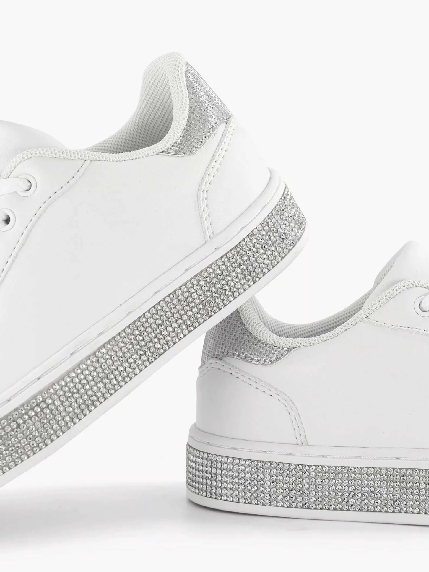 Outlet Witte Sneaker Steentjes Kinderen Jongensschoenen