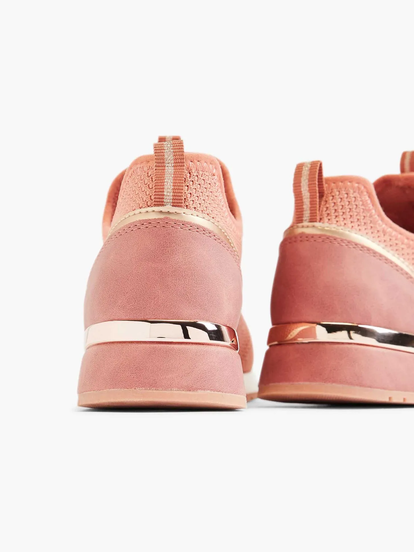 Clearance Zalmkleurige Instapper Dames Sneakers