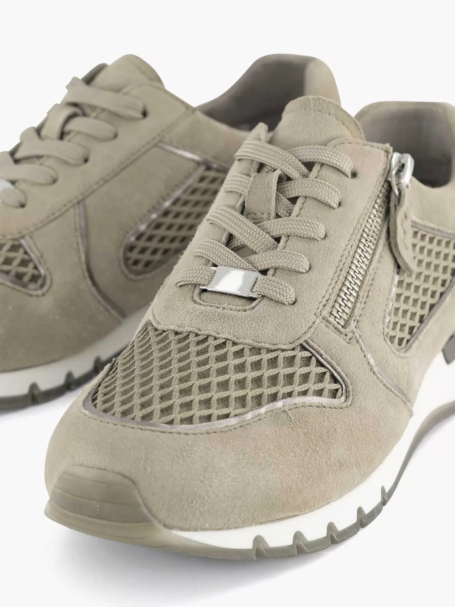 New Zandkleurige Leren Comfort Sneaker Dames Comfort Schoenen