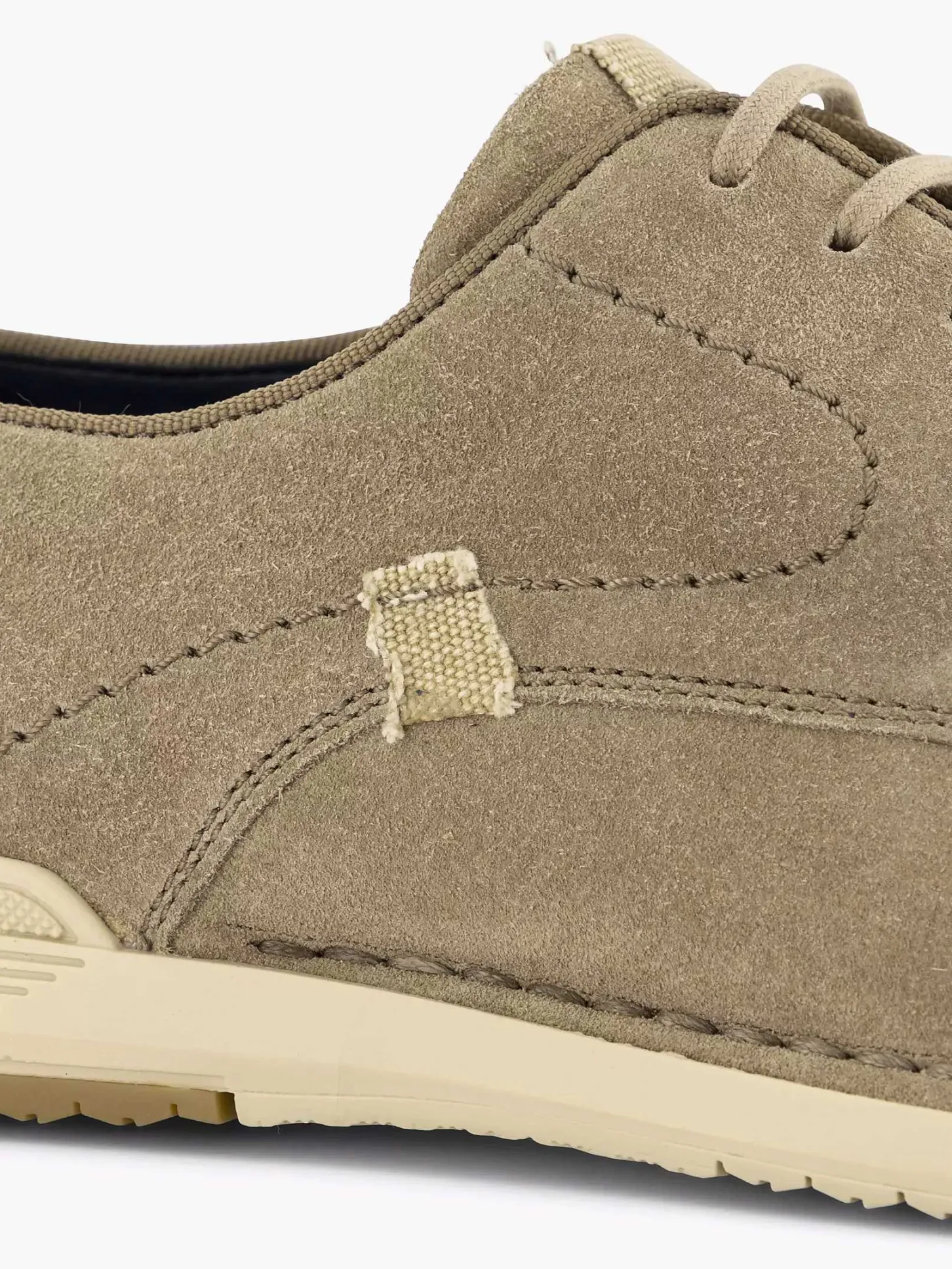 Clearance Zandkleurige Leren Veterschoen Heren Geklede Schoenen