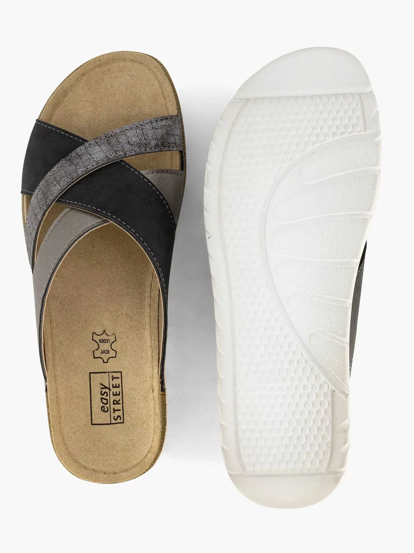 Hot Zilveren Comfort Slipper Dames Sandalen