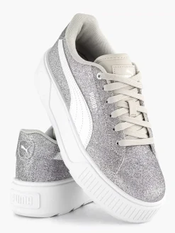 Clearance Zilveren Karmen Glitz Jr Dames Sneakers