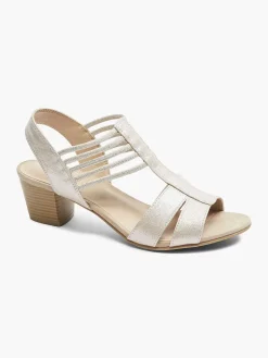 Clearance Zilveren Sandalette Dames Sandalen