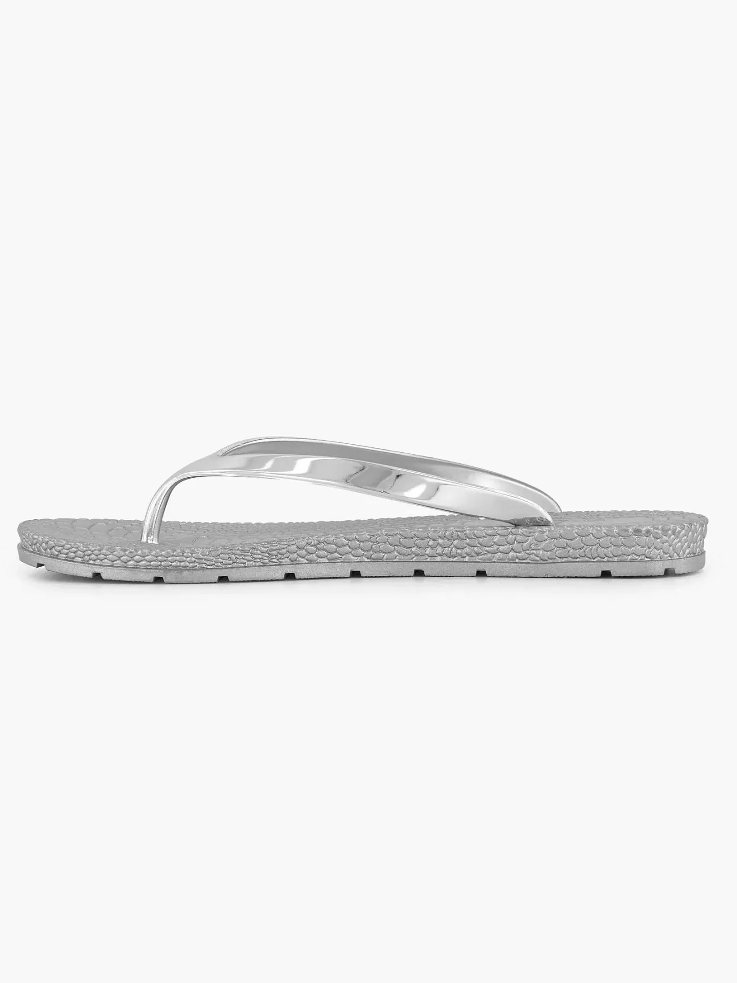 Outlet Zilveren Teenslipper Dames Slippers