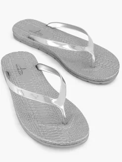Outlet Zilveren Teenslipper Dames Slippers
