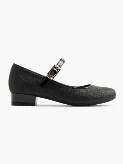 Clearance Zwarte Ballerina Glitters Kinderen Jongensschoenen