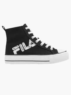 Zwarte Canvas Hoge Sneaker Dames Sneakers