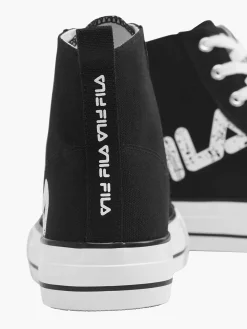 Zwarte Canvas Hoge Sneaker Dames Sneakers