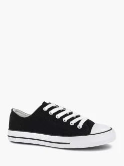 Sale Zwarte Canvas Sneaker Dames Sneakers