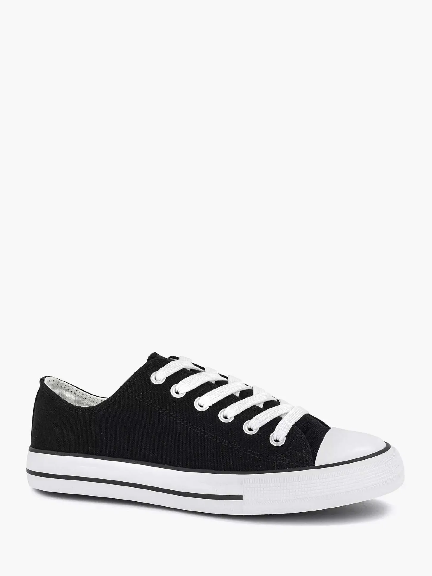 Sale Zwarte Canvas Sneaker Dames Sneakers