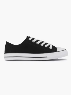 Sale Zwarte Canvas Sneaker Dames Sneakers