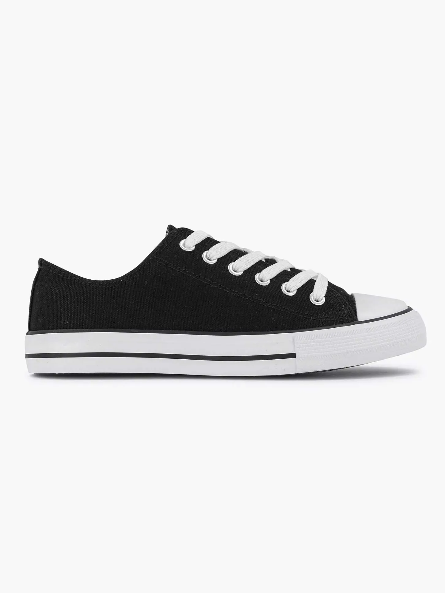 Sale Zwarte Canvas Sneaker Dames Sneakers