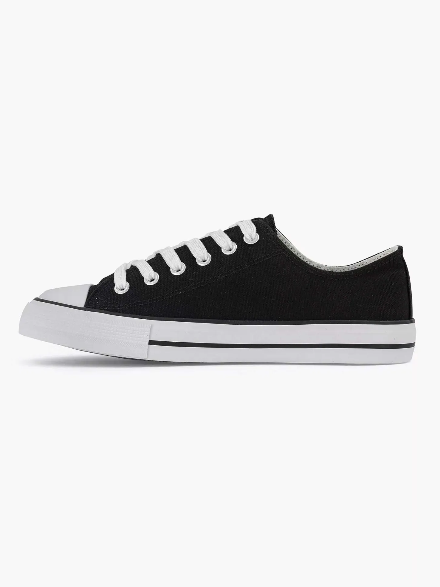 Sale Zwarte Canvas Sneaker Dames Sneakers
