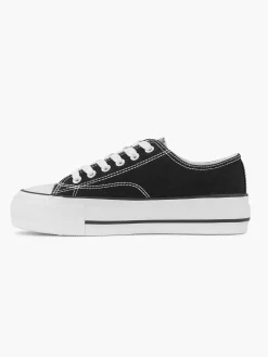 Sale Zwarte Canvas Sneaker Dames Sneakers