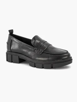 Sale Zwarte Chunky Loafer Dames Instappers