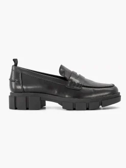 Sale Zwarte Chunky Loafer Dames Instappers