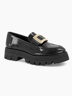 New Zwarte Chunky Loafer Lak Dames Instappers