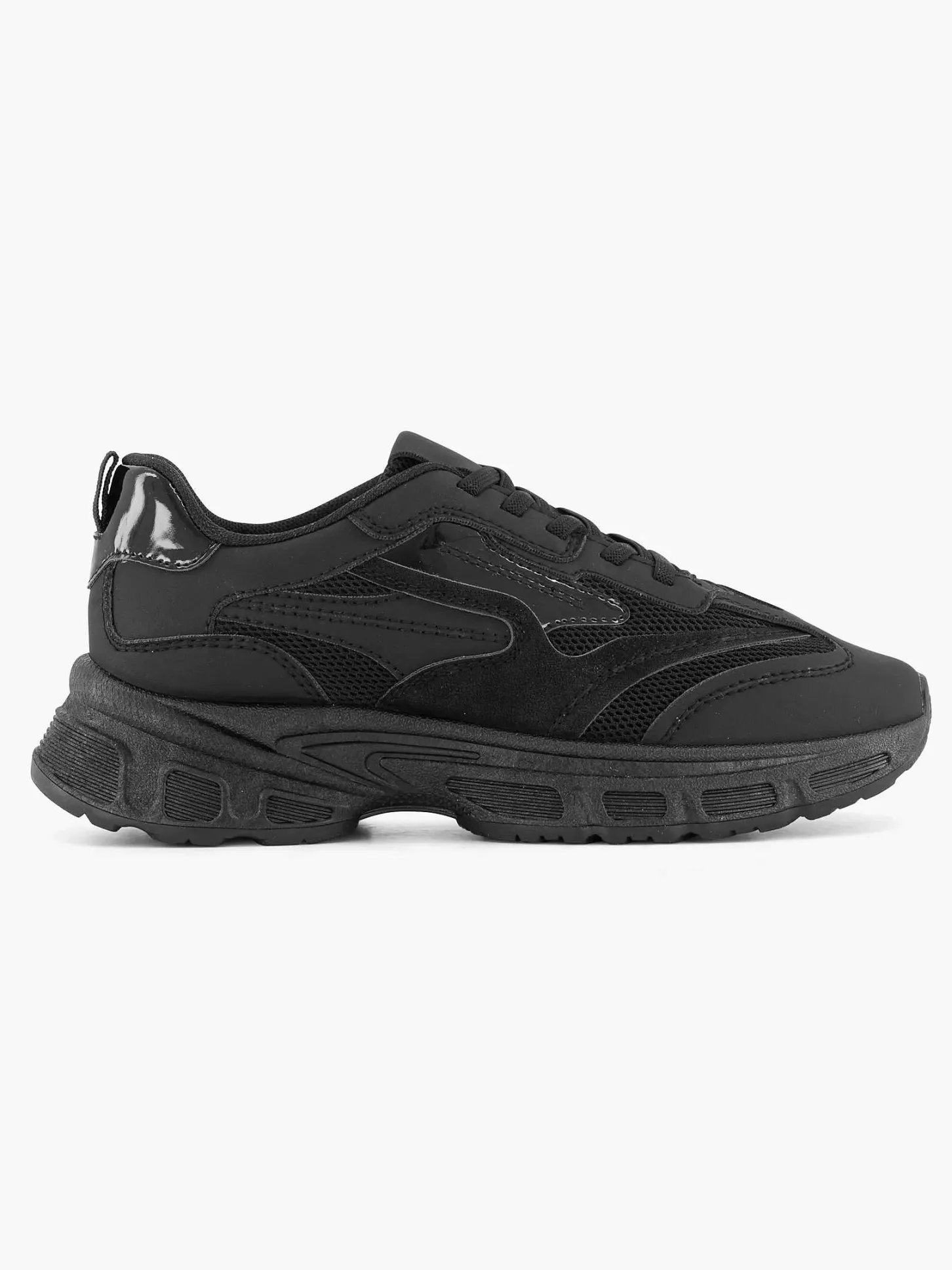 Outlet Zwarte Chunky Sneaker Dames Sneakers