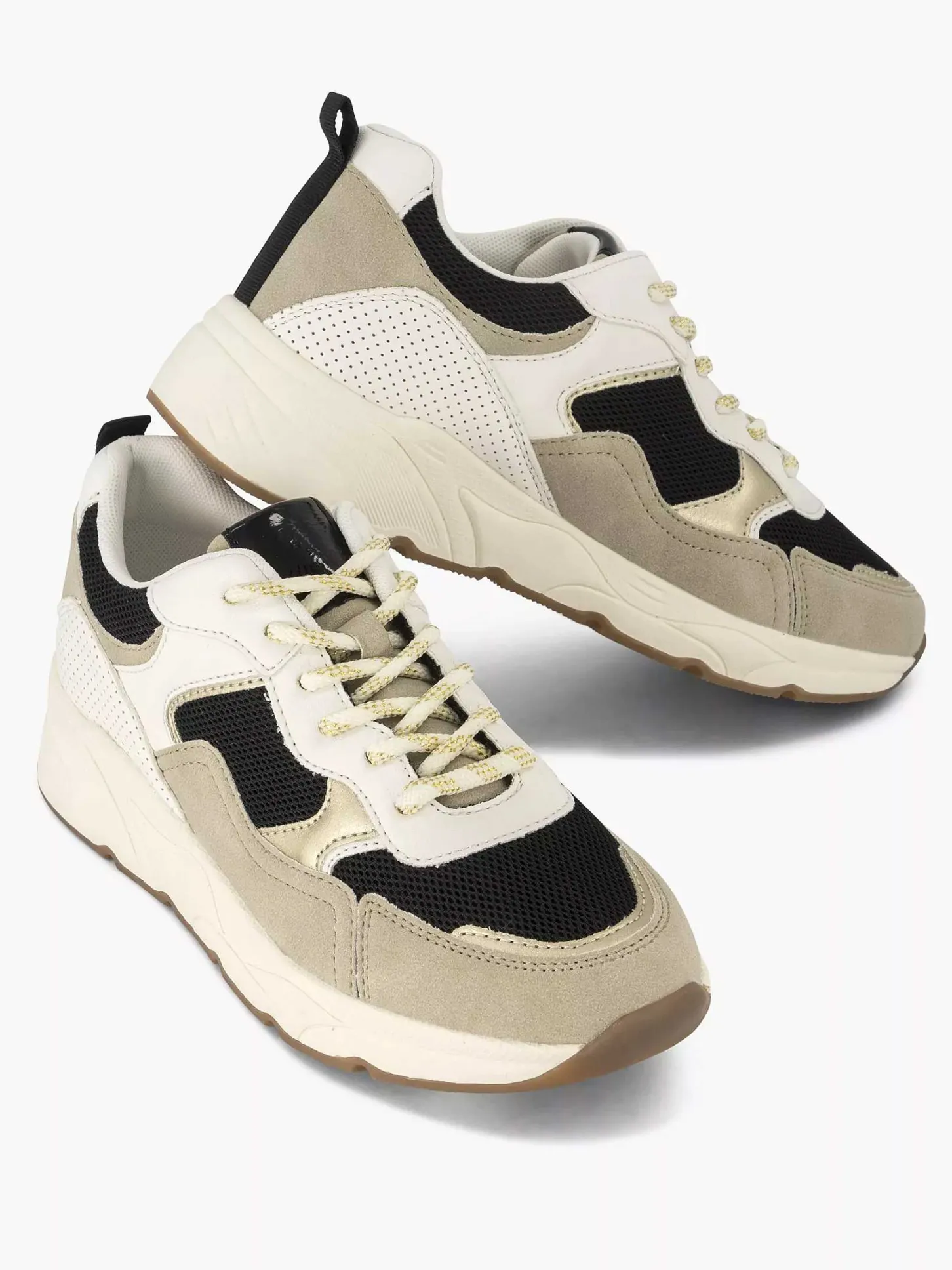 Sale Zwarte Chunky Sneaker Dames Sneakers
