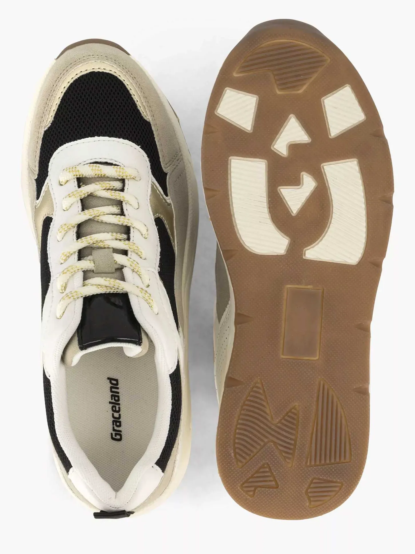 Sale Zwarte Chunky Sneaker Dames Sneakers