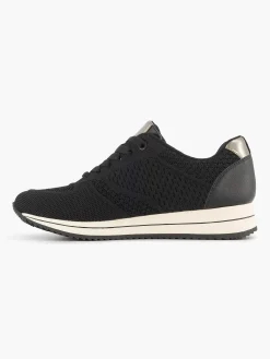 Hot Zwarte Comfort Sneaker Knitted Dames Sneakers