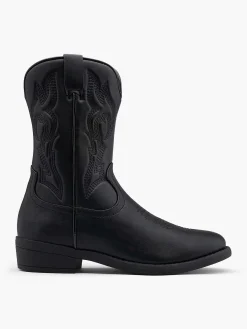 Outlet Zwarte Cowboy Laars Kinderen Jongensschoenen