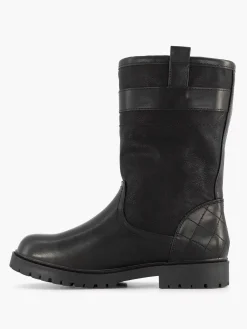 Discount Zwarte Enkellaars Gevoerd Dames Enkellaarzen & Boots