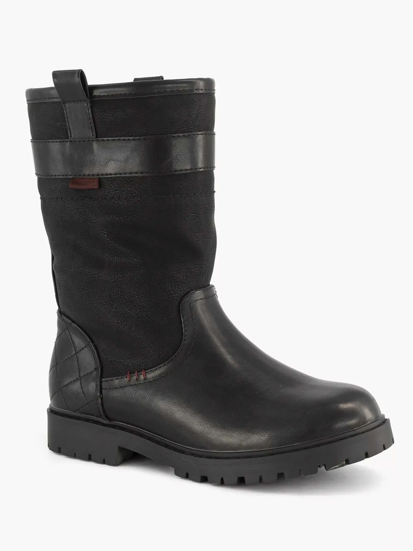 Discount Zwarte Enkellaars Gevoerd Dames Enkellaarzen & Boots