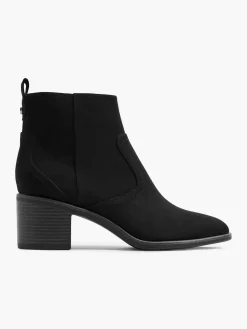 Zwarte Enkellaars Hak Dames Enkellaarzen & Boots