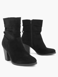 Hot Zwarte Enkellaars Hak Dames Enkellaarzen & Boots