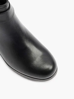New Zwarte Enkellaars Siergesp Dames Enkellaarzen & Boots