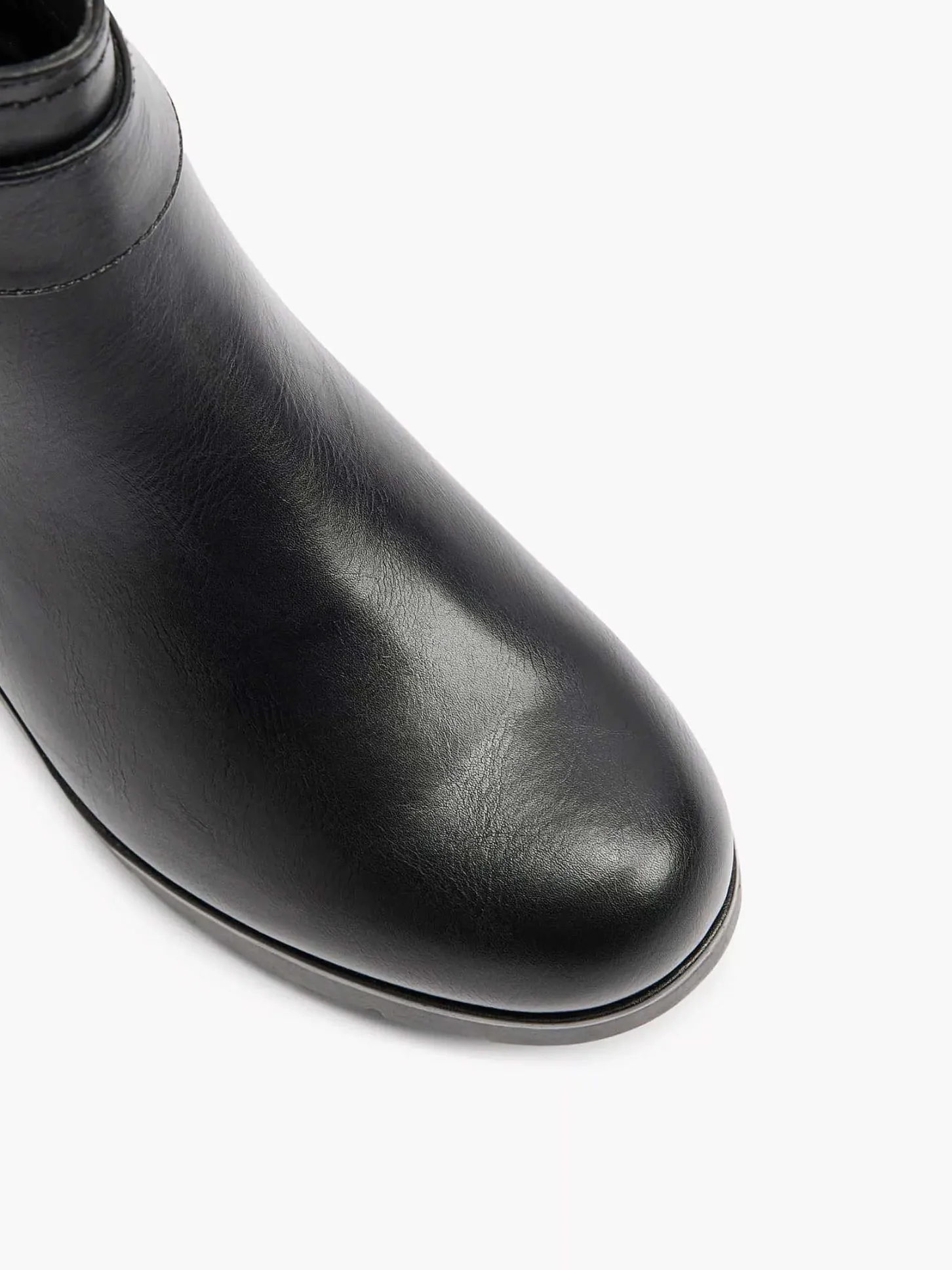 New Zwarte Enkellaars Siergesp Dames Enkellaarzen & Boots