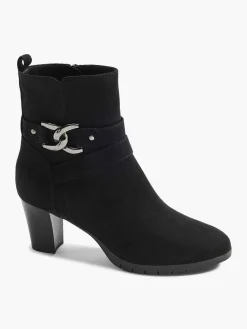 Discount Zwarte Enkellaars Sierketting Dames Enkellaarzen & Boots