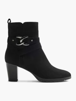 Discount Zwarte Enkellaars Sierketting Dames Enkellaarzen & Boots