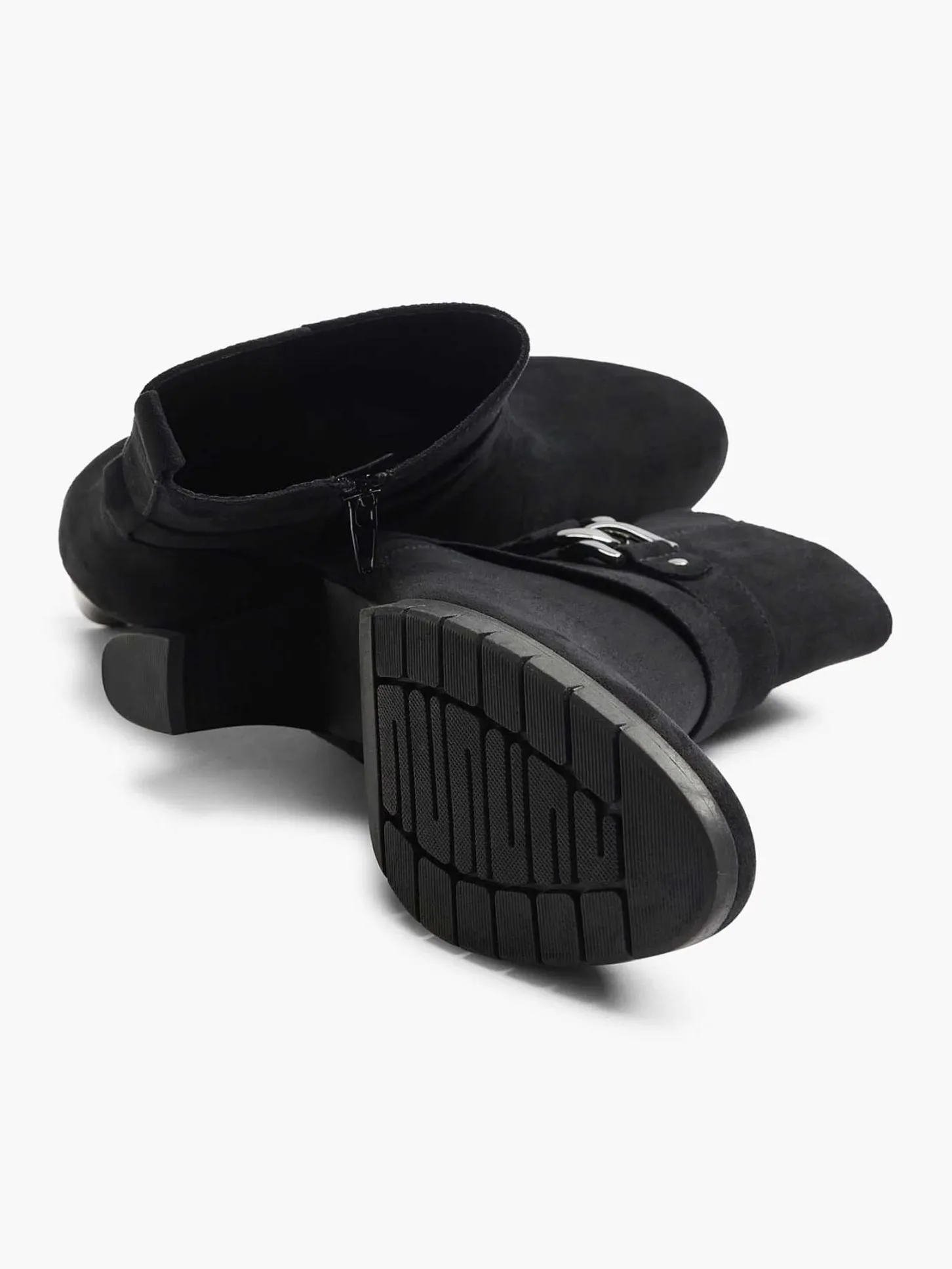 Discount Zwarte Enkellaars Sierketting Dames Enkellaarzen & Boots