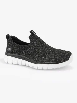 Clearance Zwarte Graceful 2.0 - Style Vip Dames Instappers