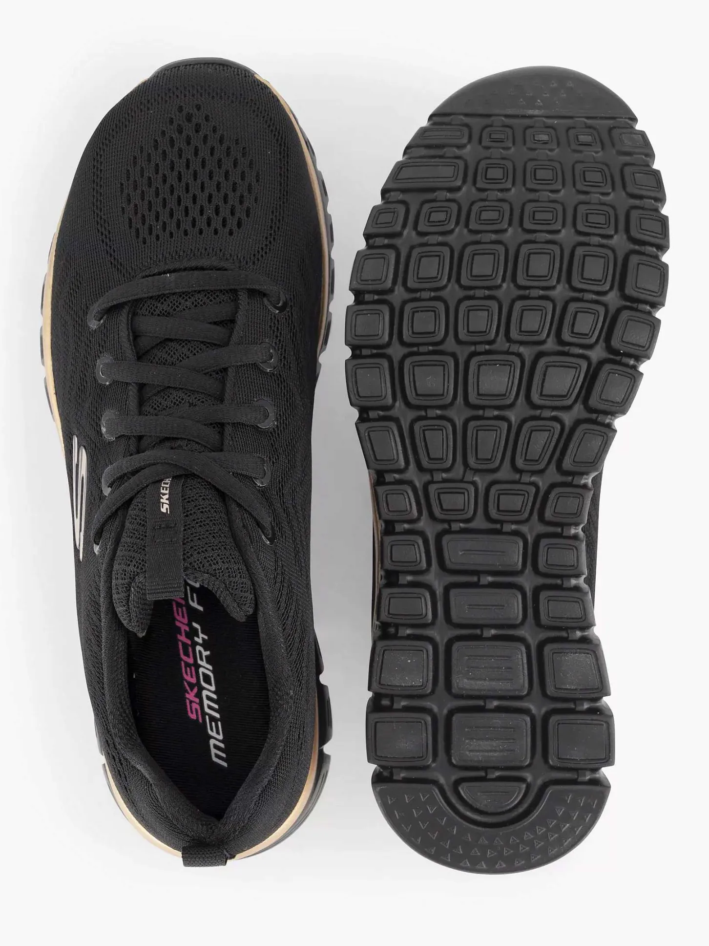 Outlet Zwarte Graceful - Get Connected Dames Sneakers