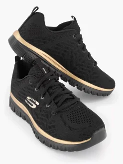 Outlet Zwarte Graceful - Get Connected Dames Sneakers