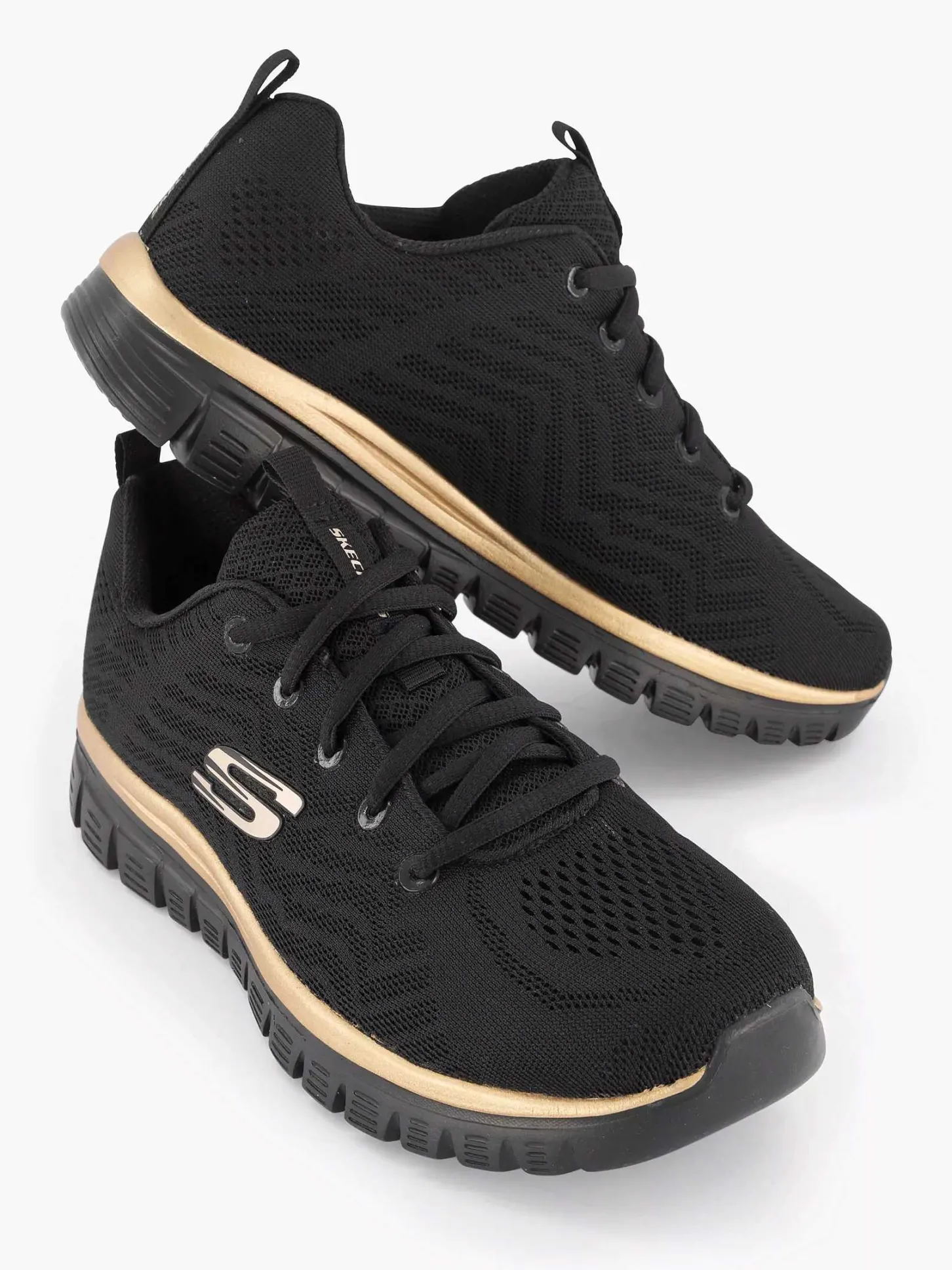 Outlet Zwarte Graceful - Get Connected Dames Sneakers