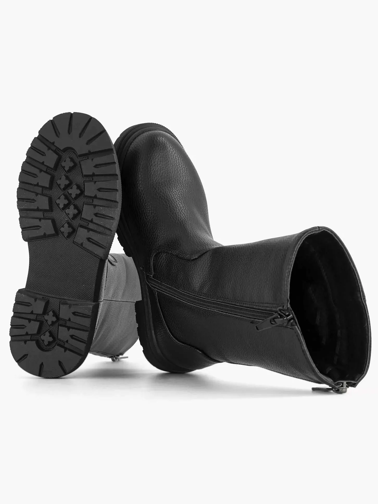 Discount Zwarte Hoge Laars Ritssluiting Kinderen Babyschoenen