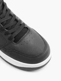Clearance Zwarte Hoge Sneaker Heren Sneakers