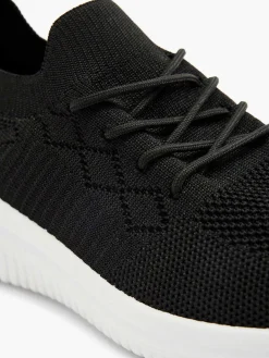 Outlet Zwarte Instapper Dames Sneakers