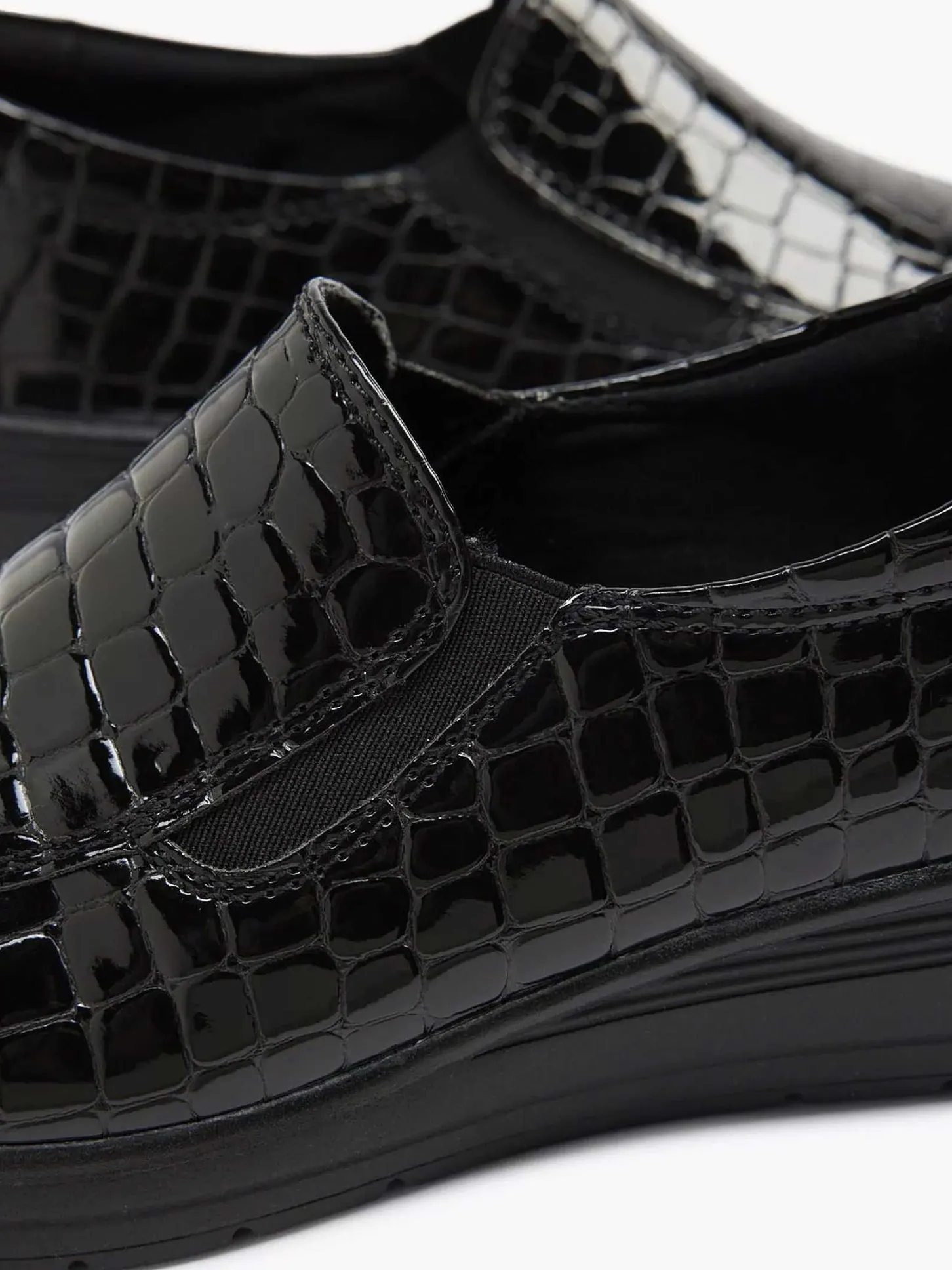 Best Zwarte Instapper Lak Dames Comfort Schoenen