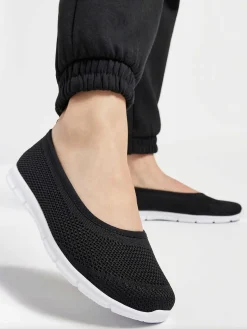 Zwarte Instapper Memory Foam Dames Instappers