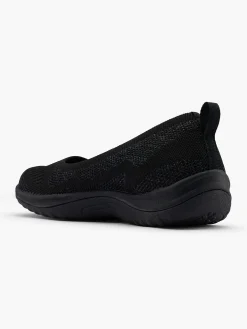 Zwarte Instapper Memory Foam Dames Instappers