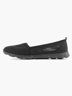 Outlet Zwarte Instapper Memory Foam Dames Comfort Schoenen