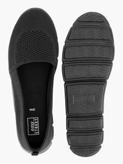 Outlet Zwarte Instapper Memory Foam Dames Comfort Schoenen