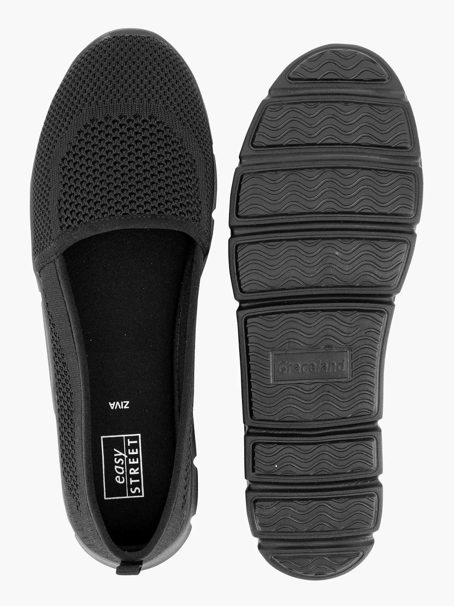 Outlet Zwarte Instapper Memory Foam Dames Comfort Schoenen
