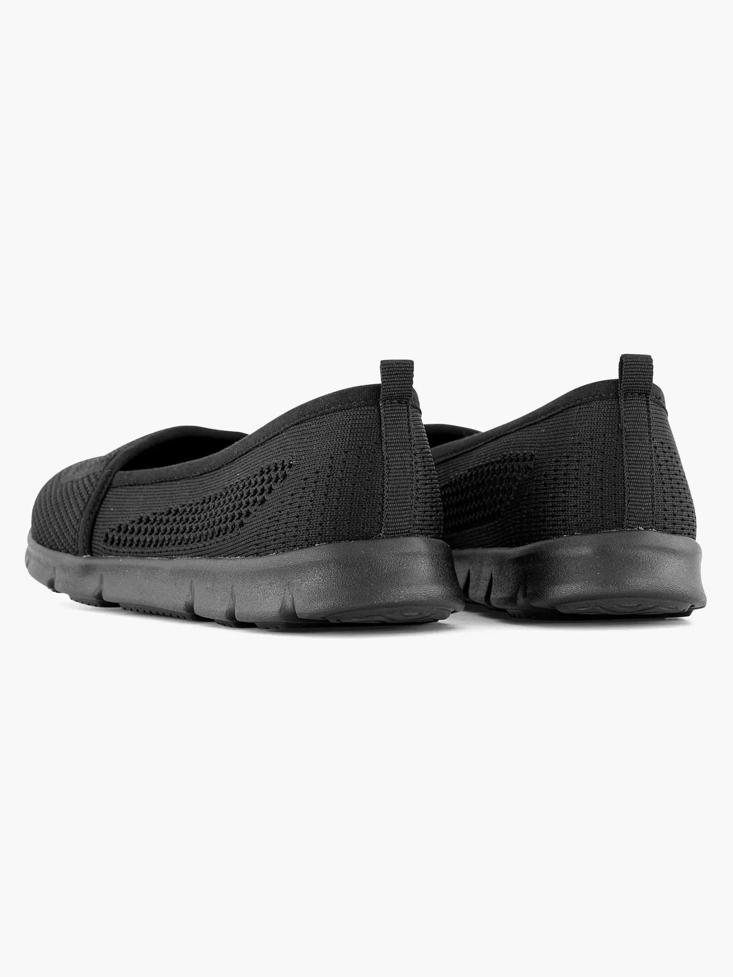 Outlet Zwarte Instapper Memory Foam Dames Comfort Schoenen